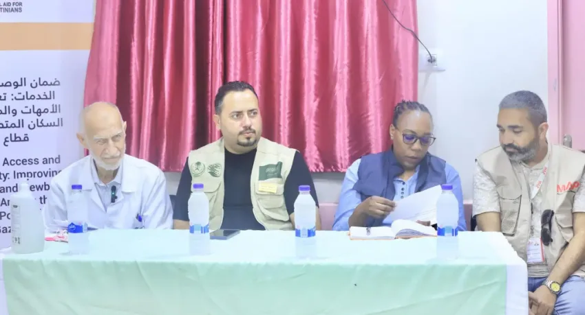 مركز الملك سلمان للإغاثة يفتتح وحدة للنساء والولادة في مستشفى جمعية أصدقاء المريض بقطاع غزة