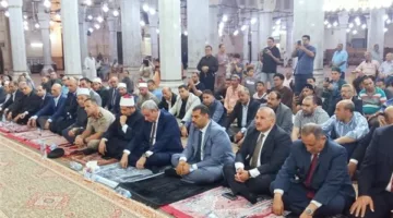 محافظ الغربية يشارك في احتفال رأس السنة الهجرية من داخل المسجد الأحمدي