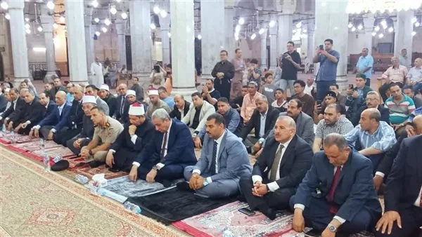 محافظ الغربية يشارك في احتفال رأس السنة الهجرية من داخل المسجد الأحمدي