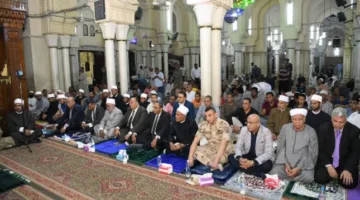 محافظ قنا يحضر احتفال رأس السنة الهجرية في مسجد سيدي عبد الرحيم القنائي