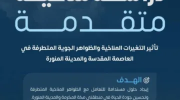 تحليل تأثيرات التغيرات المناخية في مكة والمدينة