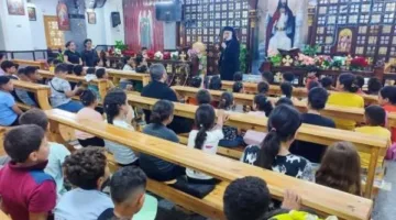 الأنبا باسيليوس يزور مؤتمر المرحلة الابتدائية في كنيسة القديسة ريتا بطوه