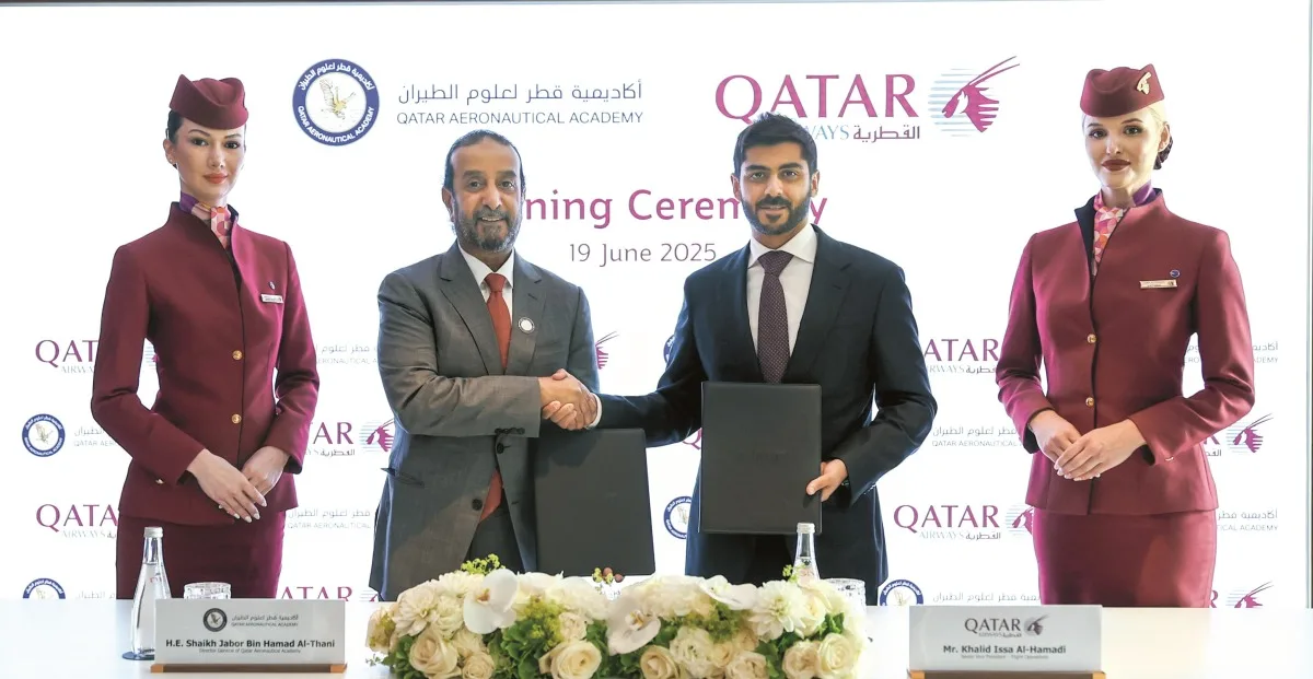 تدريب 750 طالباً في أكاديمية قطر للطيران بالتعاون مع الخطوط القطرية تدريب 750 طالباً في أكاديمية قطر للطيران بالتعاون مع الخطوط القطرية