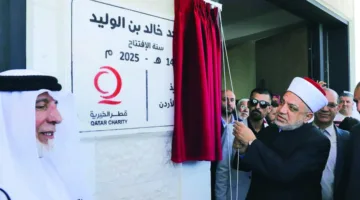 قطر الخيرية تستأنف ترميم مسجد خالد بن الوليد في الأردن
