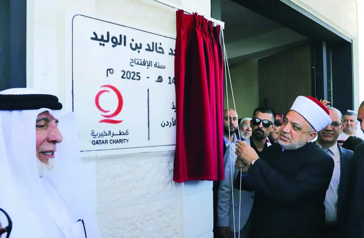 قطر الخيرية تستأنف ترميم مسجد خالد بن الوليد في الأردن