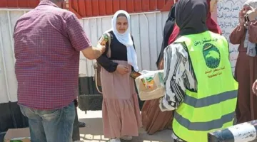 «مستقبل وطن» يقدم مياه وعصائر لطلاب الثانوية