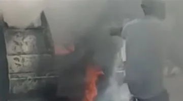 تفحم ميكروباص في حادث تصادم على محور 26 يوليو.. والإسعاف تتولى نقل المصابين