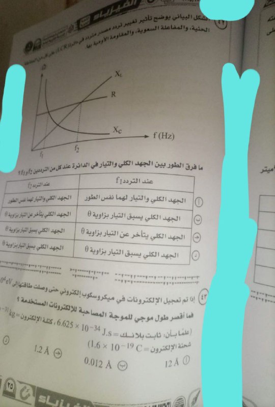 تسريب امتحان الفيزياء للثانوية العامة 2025