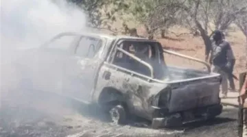 خلال مواجهة مع الجيش… انفجار شاحنة بيك أب محملة بالأسلحة