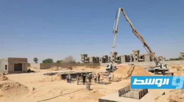 استئناف الأعمال المدنية في محطة كهرباء العلالقة بصبراتة