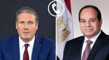 السيسي ورئيس وزراء المملكة المتحدة يعبّران عن سعادتهما بوقف العمليات العسكرية بين إسرائيل وإيران