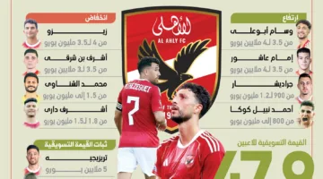 إمام طالع وزيزو تحت المجهر: تقييم القيمة السوقية للاعبي الأهلي