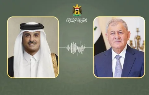 رئيس العراق يثني على مساعي أمير قطر في إنهاء النزاع بين إيران وإسرائيل رئيس العراق يثني على مساعي أمير قطر في إنهاء النزاع بين إيران وإسرائيل
