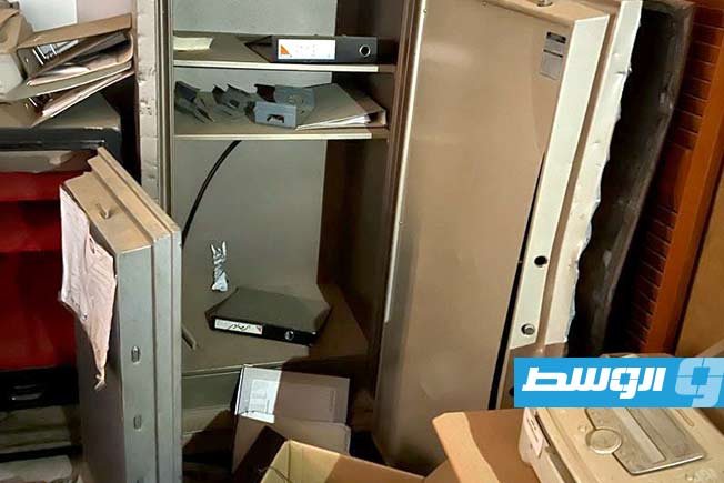 الأضرار التي طالت مكاتب السفارة الليبية في الخرطوم جراء الحرب السودانية، الخميس 26 يونيو 2025. (السفارة الليبية في الخرطوم)