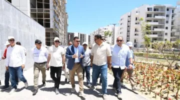 وزير الإسكان يزور كومباوند مزارين والحي اللاتيني في مدينة العلمين الجديدة والطريق الساحلي الدولي