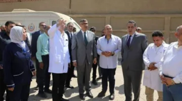 محافظ الجيزة يقوم بزيارة لمستشفى الحوامدية العام