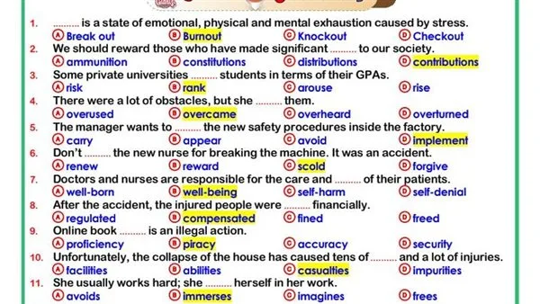 الثانوية العامة 2025: أفضل مراجعة لليلة امتحان اللغة الإنجليزية بصيغة PDF الثانوية العامة 2025: أفضل مراجعة لليلة امتحان اللغة الإنجليزية بصيغة PDF