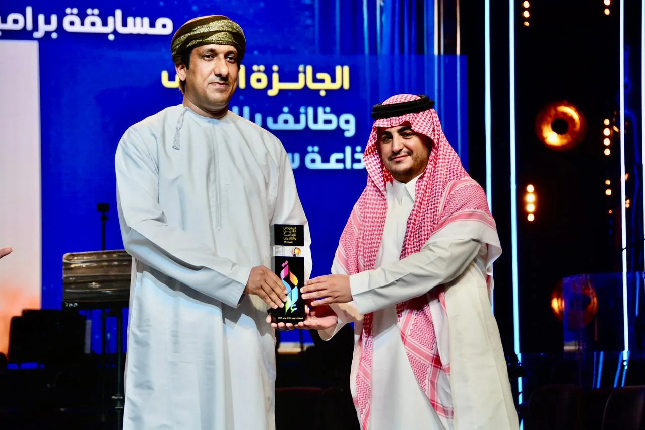 سلطنة عُمان تحصد 6 جوائز في المهرجان العربي للإذاعة والتلفزيون بنسخته الخامسة والعشرين في تونس.