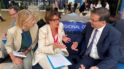 وزير الزراعة يجتمع مع نظيرته الفرنسية لمناقشة سبل التعاون المشترك خلال اجتماعات روما.