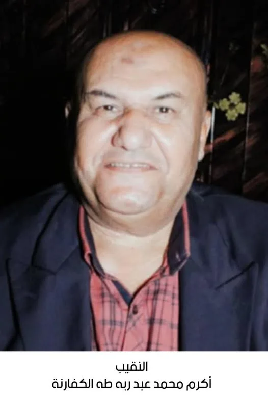انتقال النقيب المتقاعد أكرم محمد عبد ربه طه الكفارنة إلى رحمة الله