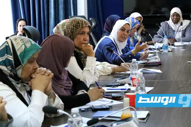 لقاء تيتية مع مجموعة من الليبيات، 27 يونيو 2025. (البعثة الأممية)