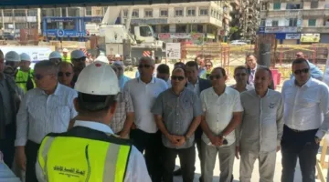 وفد من لجنة الإدارة المحلية بالنواب يتفقد مشروع مترو أبو قير في محافظة الإسكندرية