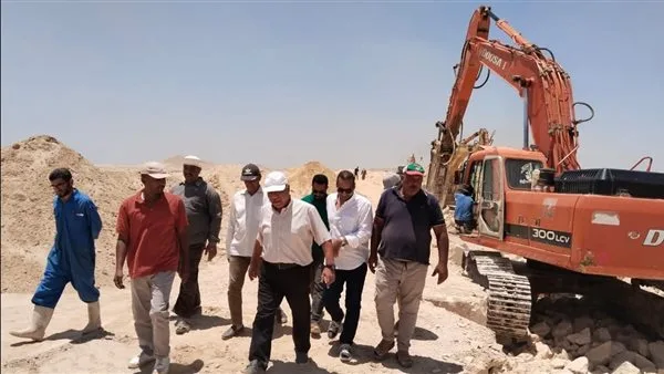 رئيس شركة مياه الشرب في البحر الأحمر يشرف على مشروع ازدواج خط مياه الكريمات