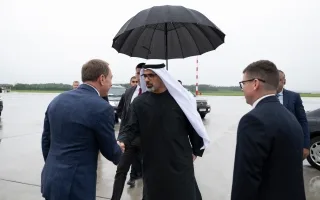 ولي عهد أبوظبي ينهي زيارته لبيلاروسيا