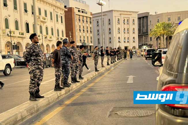 جولة مدير أمن طرابلس وقيادات المديرية على التمركزات الأمنية في العاصمة، الجمعة 28 يونيو 2025. (مديرية أمن طرابلس)