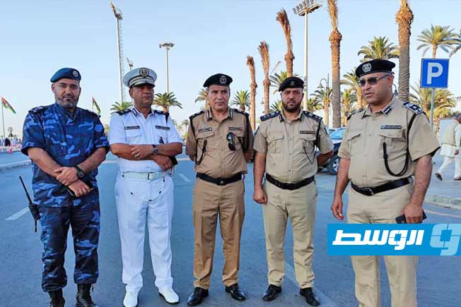 جولة مدير أمن طرابلس وقيادات المديرية على التمركزات الأمنية في العاصمة، الجمعة 28 يونيو 2025. (مديرية أمن طرابلس)