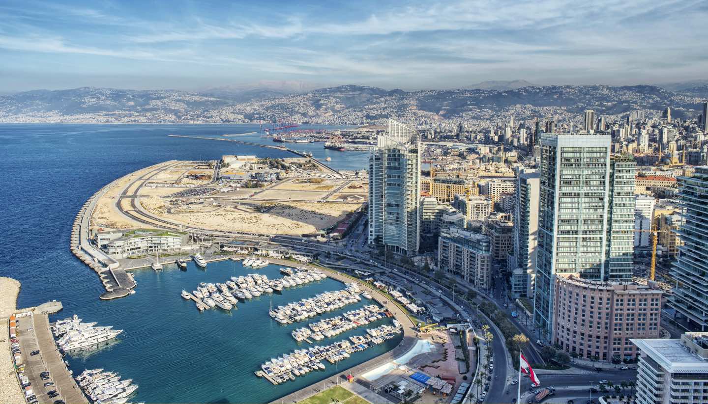 الواجهة البحرية لبيروت (وكالات).