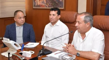 محافظ بورسعيد يستضيف وزير الشباب والرياضة في المقر الرئيسي للديوان