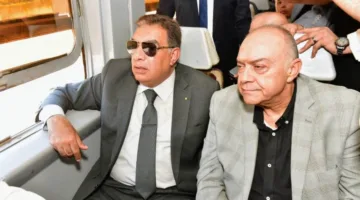محافظ الدقهلية ورئيس هيئة السكك الحديدية يطلقان خدمة خط السكك الحديدية بين بلقاس والمنصورة
