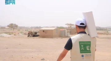 سلمان للإغاثة يقدم (3220) صندوقاً من التمر في وادي مأرب