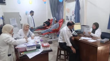 358 متبرعًا: نتائج اليوم الأول من الحملة الوطنية للتبرع بالدم في البحيرة