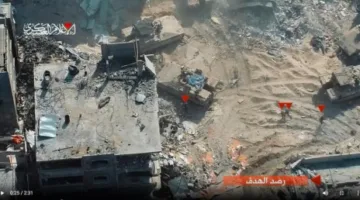 كتائب “القسام” توثق لحظات الاشتباك بين مقاتليها وقوات الاحتلال الإسرائيلي في مخيم جباليا شمال قطاع غزة.. (فيديو)
