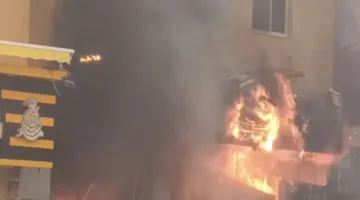 إخماد حريق في محل ملابس بالقرب من مترو حدائق حلوان