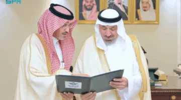 أمير نجران يستعرض بيانات الخطوط السعودية في مطاري نجران وشرورة للعام الماضي