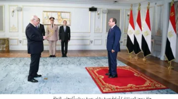 رئيس مجلس الدولة يتولى اليمين الدستورية بحضور الرئيس السيسي