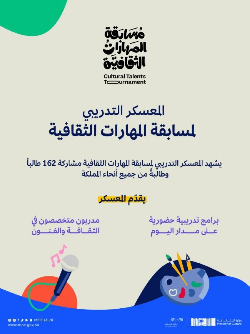 إطلاق المعسكر التدريبي لمسابقة المهارات الثقافية