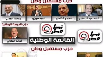 تحيا مصر تكشف عن أسماء مرشحي القائمة والتحالف الفردي لمجلس الشيوخ في محافظة سوهاج