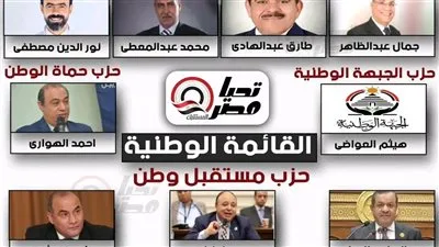 تحيا مصر يكشف عن أسماء مرشحي القائمة وتحالف الأفراد لمجلس الشيوخ في محافظة الدقهلية تحيا مصر يكشف عن أسماء مرشحي القائمة وتحالف الأفراد لمجلس الشيوخ في محافظة الدقهلية