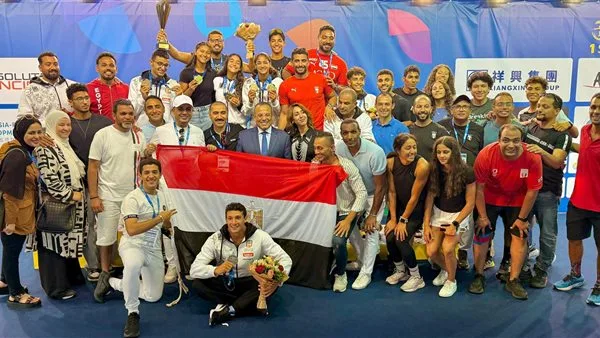 وزير الرياضة يبارك لمنتخب الخماسي بعد فوزه بخمس ميداليات في بطولة العالم للناشئين وزير الرياضة يبارك لمنتخب الخماسي بعد فوزه بخمس ميداليات في بطولة العالم للناشئين