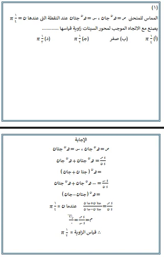 مراجعة شاملة لمادة التفاضل والتكامل لطلبة الثانوية العامة 2025 (صور) مراجعة شاملة لمادة التفاضل والتكامل لطلبة الثانوية العامة 2025 (صور)