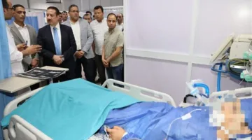 محافظ المنوفية يتفقد مصابي الحادث الإقليمي للاطلاع على مستوى الرعاية الصحية المقدمة لهم