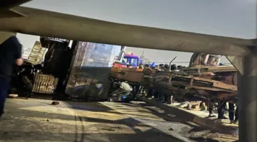 عاجل | ونش يسبب مأساة.. تفاصيل حادث على طريق الأوتوستراد اليوم