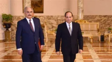 الرئيس السيسي يستقبل المشير خليفة حفتر، قائد الجيش الوطني الليبي.