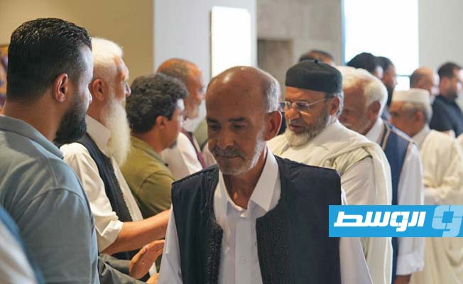 من اجتماع اتحاد قبائل ليبيا والمجلس الاجتماعي سوق الجمعة النواحي الأربع في طرابلس، 29 يونيو 2025. (الصفحة الرسمية للمجلس الاجتماعي سوق الجمعة)