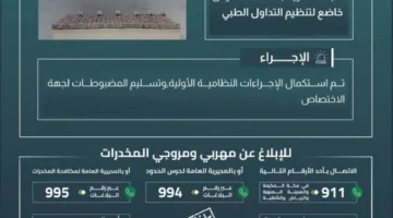 إحباط محاولة تهريب 73,600 حبة تخضع لتنظيم التداول الطبي في جازان