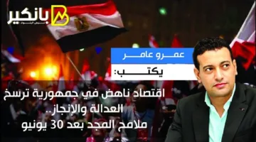 عمرو عامر يكتب: اقتصاد متطور في دولة تعزز العدالة والإنجاز.. ملامح العظمة بعد 30 يونيو
